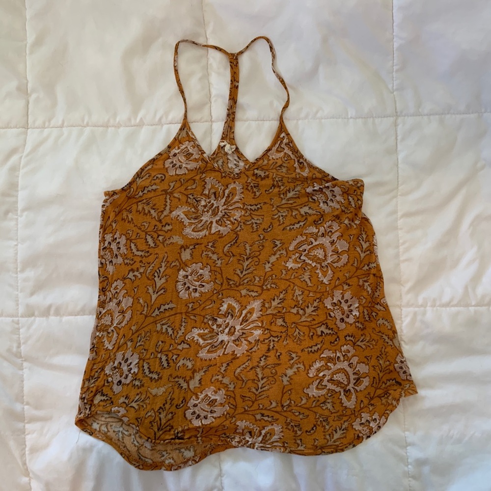 Urban Outfitters Printed Racerback Tank Top